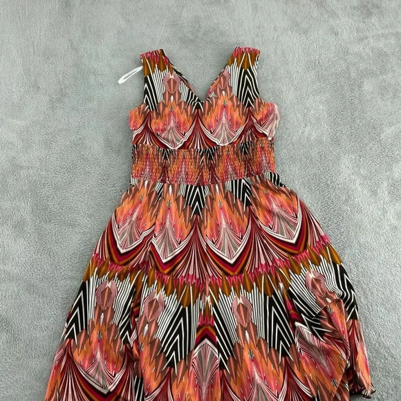 Rabbit Rabbit Designs Multicolor Dress Size 14 Polyester & Spandex 4664 - Picture 2 of 8